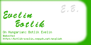 evelin botlik business card